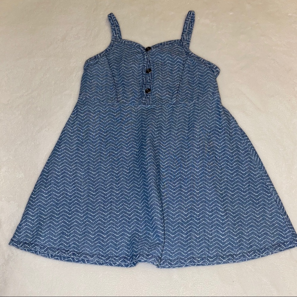 Tank jean dress with buttons